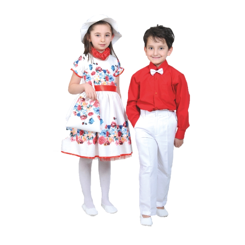 çiçek temalı 23 nisan kıyafetleri